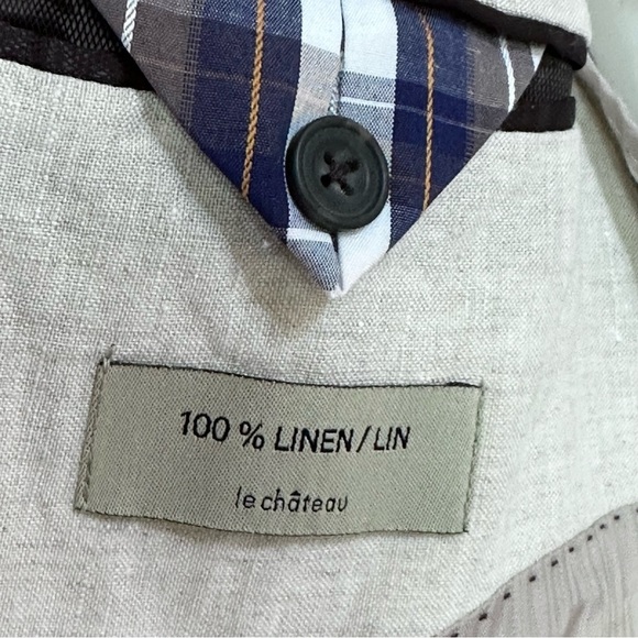 100% Linen Boyfriend Blazer Jacket - Picture 10 of 14